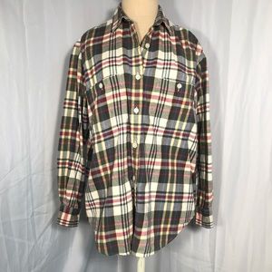 Banana Republic Plaid Loose Fit Flannel